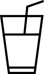 classic water glass icon. Soft Water drops Line icon, Design, Pixel perfect, Editable stroke. Logo, Sign, Symbol. falling drops into glass pipe icon Refreshing Hydration on transparent background