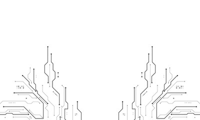 vector futuristic circuit board , Electronic motherboard , Communication and engineering concept , Hi-tech digital technology concept