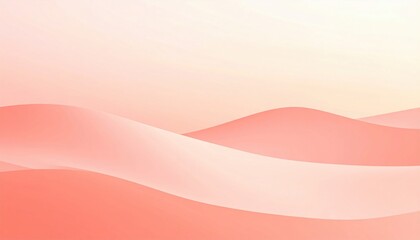 Fototapeta premium Swaying lines of soft coral hues abstract art display digital design minimalist environment aerial view visual aesthetics