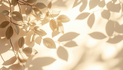 Captivating light and shadow play of leaves nature setting photography soft background aesthetic perspective visual serenity