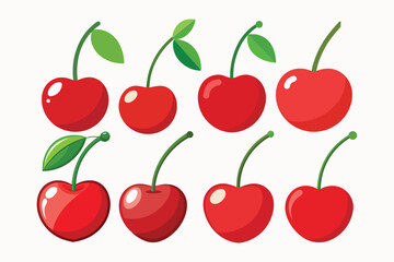 Fresh cherry vector illustration