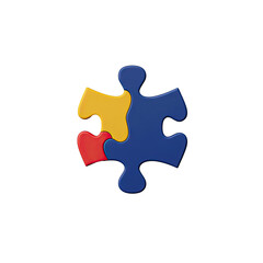 Autism Awareness Puzzle Pieces Graphic Design for Social Media Campaigns and Websites