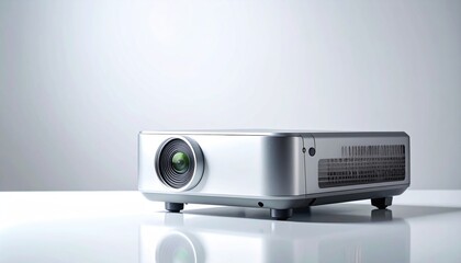 Projector setup event in modern office space for presentations and collaborations minimalistic environment close-up view technology concept