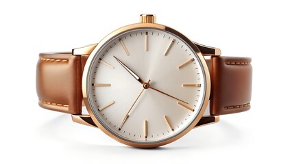 old watch isolated on white