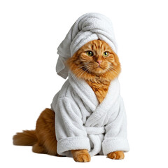 Kitten with towel 