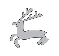 deer in the snow