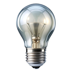 Light bulb isolated on transparent background 