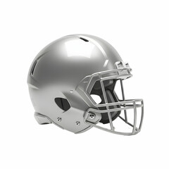 Fototapeta premium Silver Football Helmet Image Sports Equipment Photography