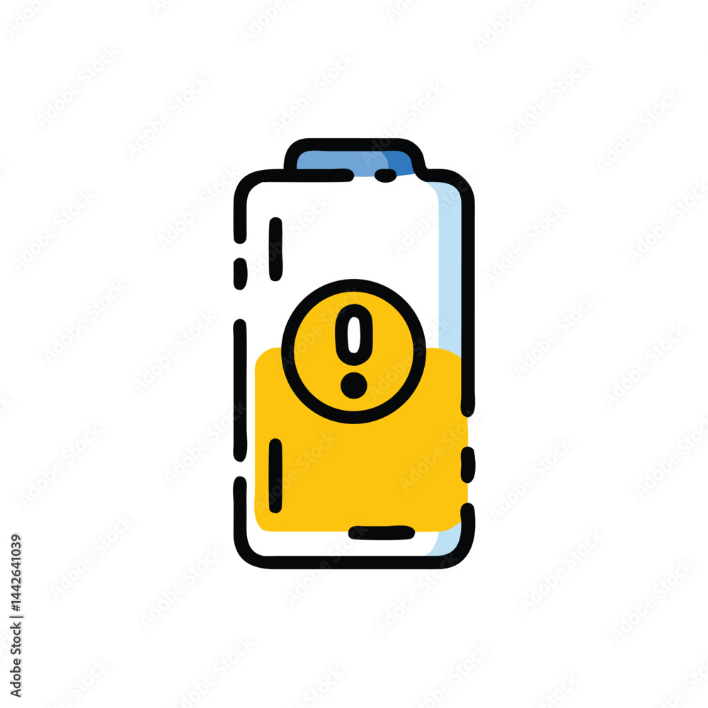 Aufkleber battery level battery indicator on white background for web and graphic design