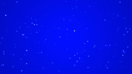 Blue twinkling stars background, blue starry wallpaper backdrop, 