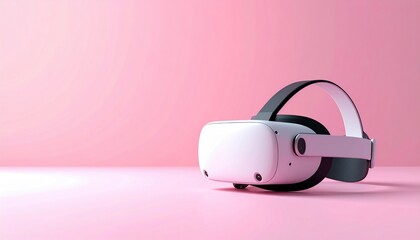 Exploring virtual reality technology modern studio high-quality image minimalist design eye-level view innovative concepts for enhanced user experience