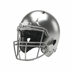 Fototapeta premium Silver Football Helmet HighResolution Image