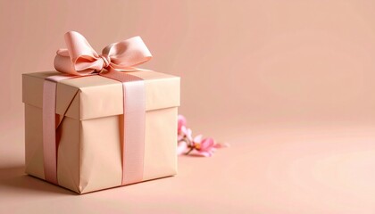 Fototapeta premium Gift box arrangement home still life photography cozy environment close-up view celebration concept