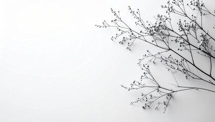 Delicate floral arrangement minimalist studio high-quality image bright environment close-up view nature concept
