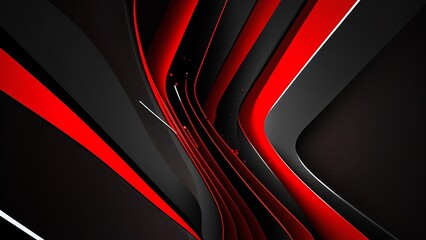 3D Abstract Red and Black Background Photo