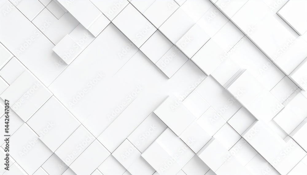 Aufkleber abstract geometric shapes and patterns digital art modern design minimalistic environment aerial vie