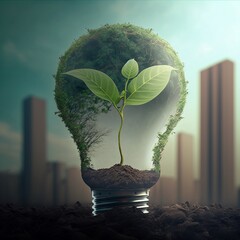 Earth Day Environment Day Nature Green Glossy background Images tree and water Photo