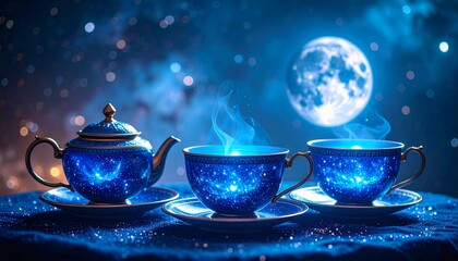 Fototapeta premium 星降る銀河のお茶会3