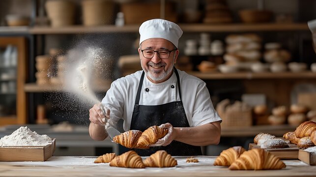 a chef sphing out a pastry