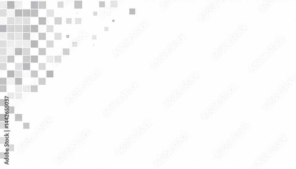 Poster dynamic abstract design of geometric pixels digital space graphic art minimalist environment aesthet