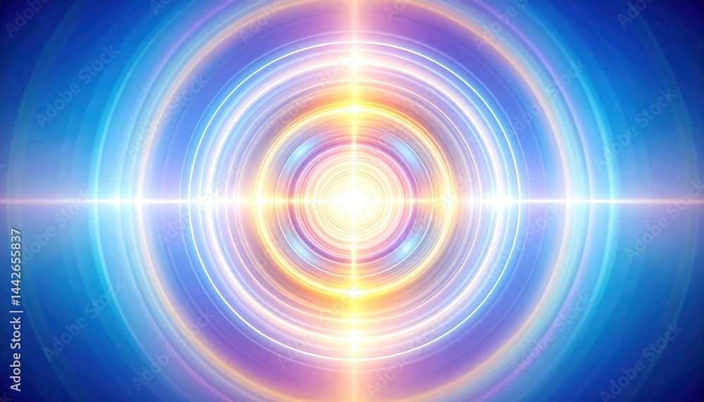 Poster dynamic light patterns abstract art digital art vibrant colors close-up view energy and transformati