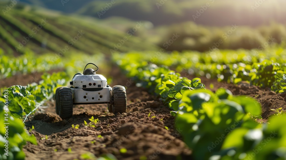 Poster robotic technology enhances precision agriculture through autonomous monitoring of crops in a sunny 