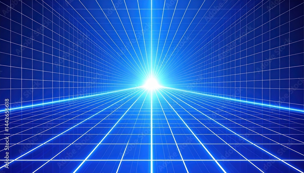 Poster dynamic light burst event abstract space digital art futuristic environment perspective view energy 