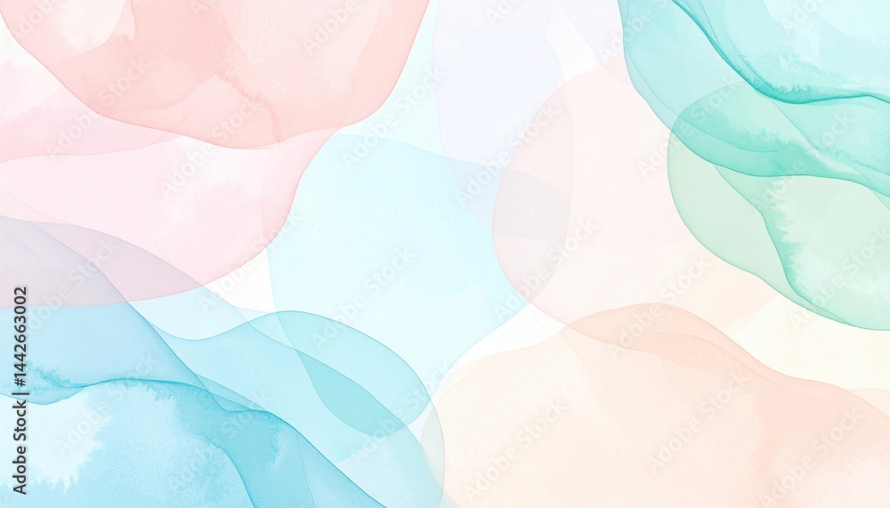 Poster fluid abstract art composition digital medium colorful design soft environment aesthetic viewpoint m
