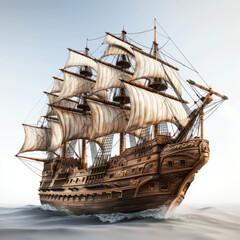  Ocean Warrior Sailing Through Storm.