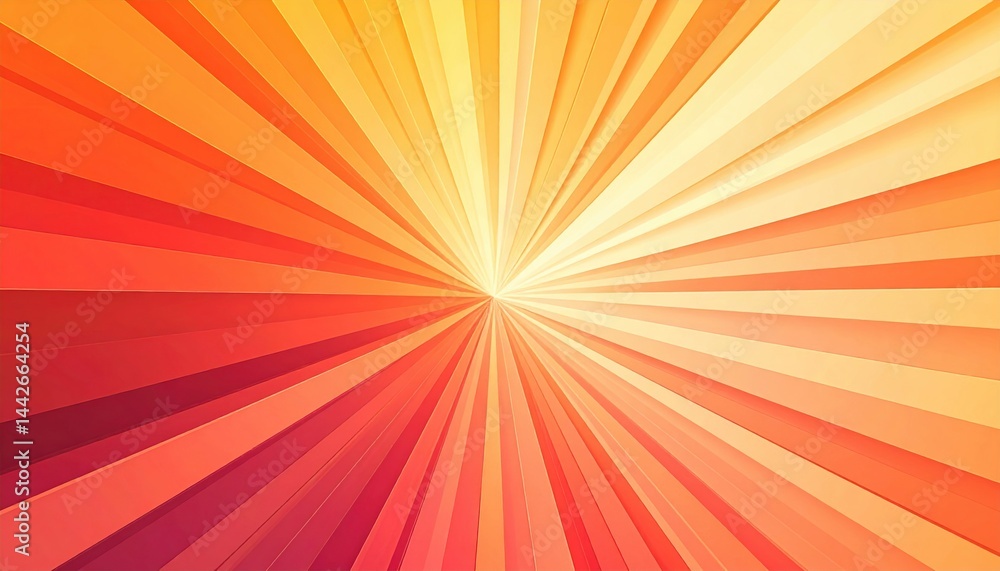 Poster radiant burst of colorful rays abstract digital background graphic design vibrant environment close-
