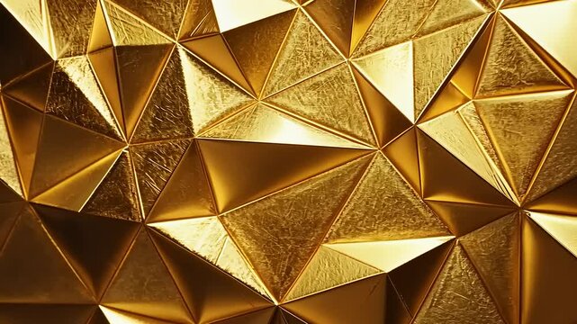 Gold geometric triangles