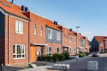 Modern suburban living in the Netherlands with newly built family homes