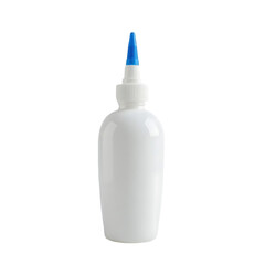 plastic bottle of milk isolated