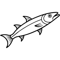 One-Line Barracuda Vector Design