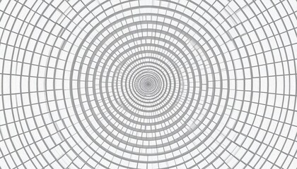 Obraz premium Dynamic circular pattern design abstract space digital art minimalist environment top-down viewpoint optical illusion concept for visual engagement