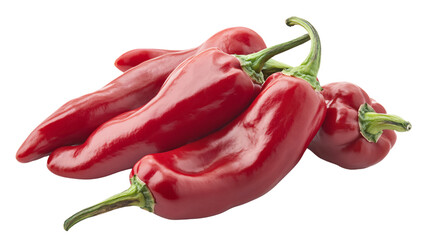 Vibrant Chili Peppers - Fresh and Spicy Red Pods - Food Photography Stock Image
