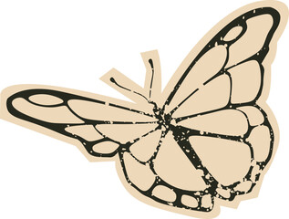 Vintage Paper Butterfly