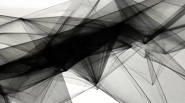 Abstract textile assemblage