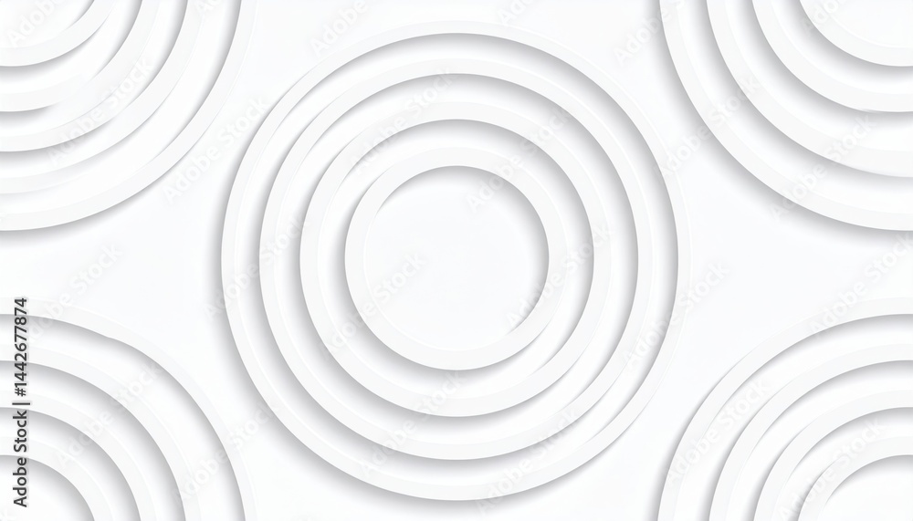 Poster dynamic circular patterns abstract design digital art minimalistic environment aerial view visual ha