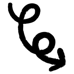 icône d'une flèche faisant des boucle, symbole d'un chemin, croissance et stratégie, fichier vectoriel