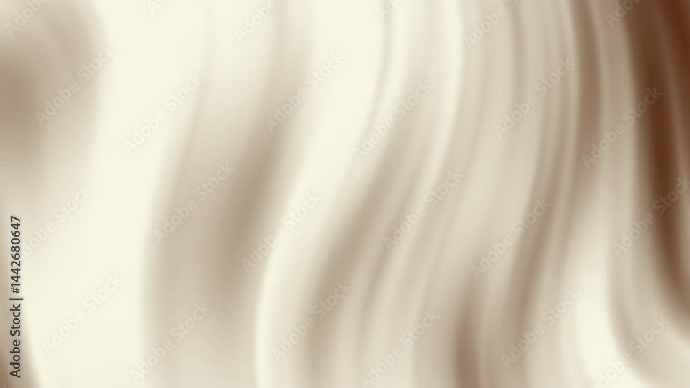 Poster soft beige waves flow smoothly across a light background, creating a calm and elegant abstract patte