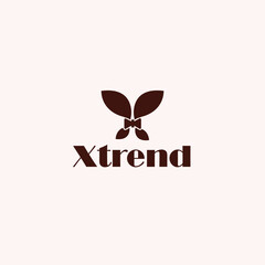 X-Trend | clothing brand. logo concept for wedding, fashion, apparel & clothing brand or any kind of business.