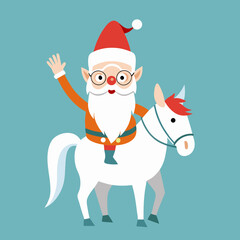 Santa with horse