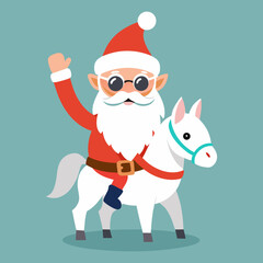 Santa with horse