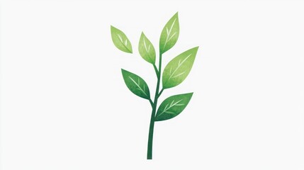Simple Green Plant Illustration