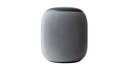 Modern Smart Home Speaker on White Background for Tech and Lifestyle Concepts