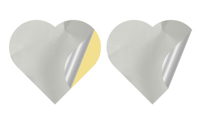 Blank Crumbled Paper Sticker Texture Set