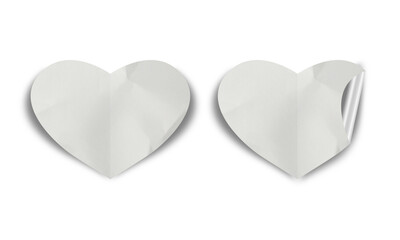 Blank Crumbled Paper Sticker Texture Set