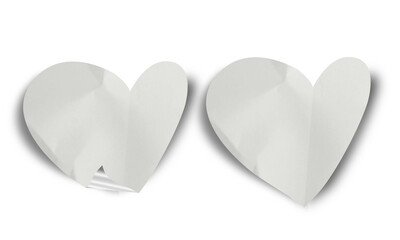 Blank Crumbled Paper Sticker Texture Set