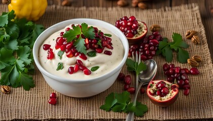 Pomegranate and Parsley Dip